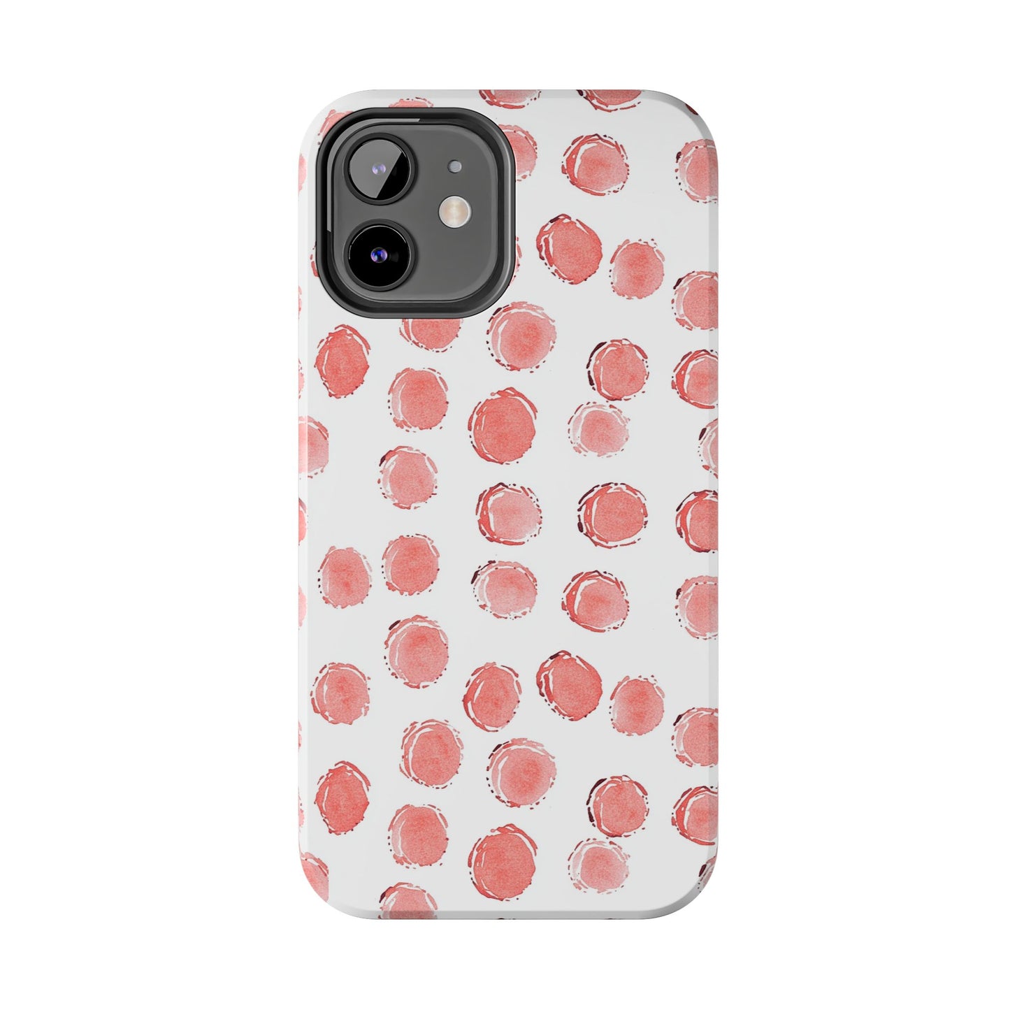 Trendy Spots | Pink Polka Dot Tough Phone Case