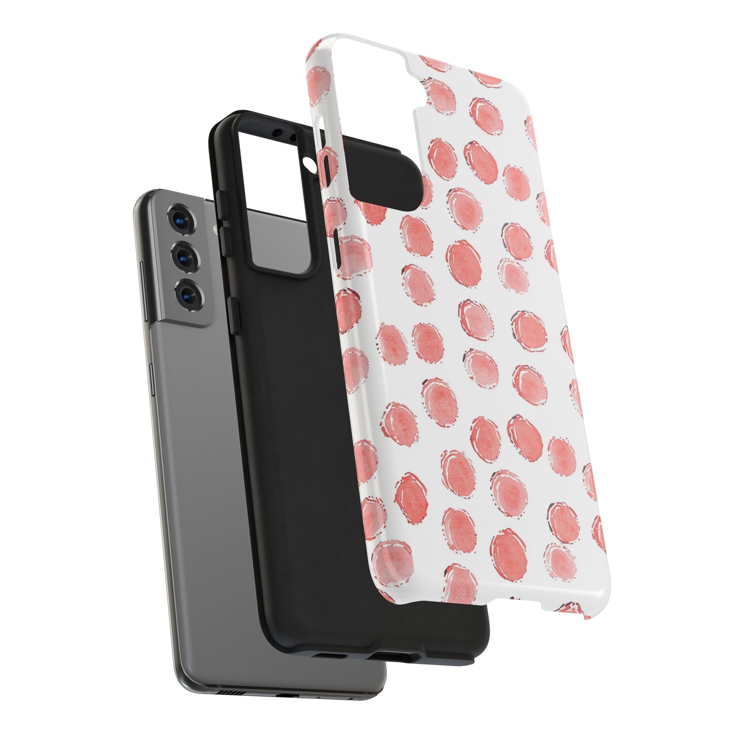 Trendy Spots | Pink Polka Dot Tough Phone Case