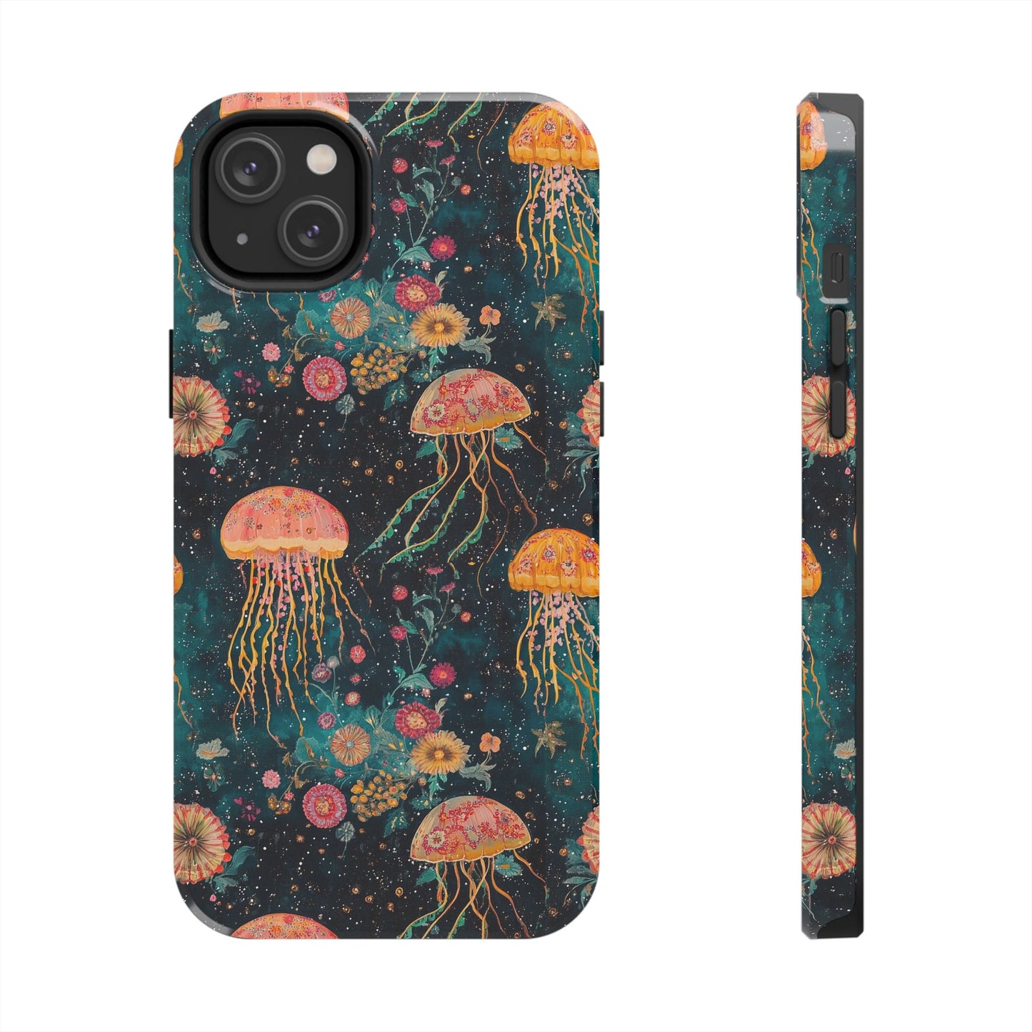 Under the Sea | Jellyfish Phone Cases, Floral Ocean Design, Sea Creature Protective Cover, Unique Tech Accessories, Underwater Theme Gifts, Tough Phone