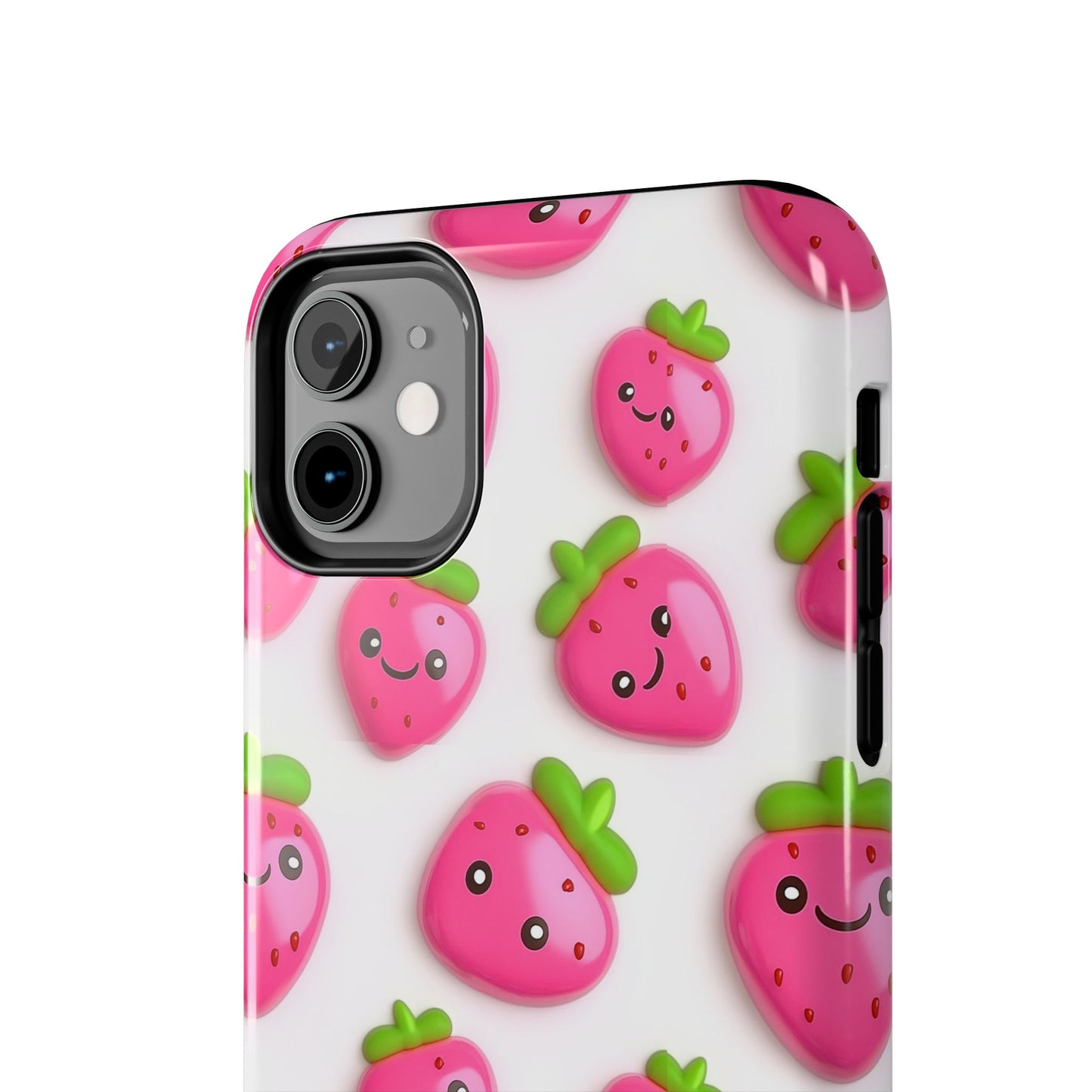 Quirky Chic | Smiling Strawberries Tough Phone Case