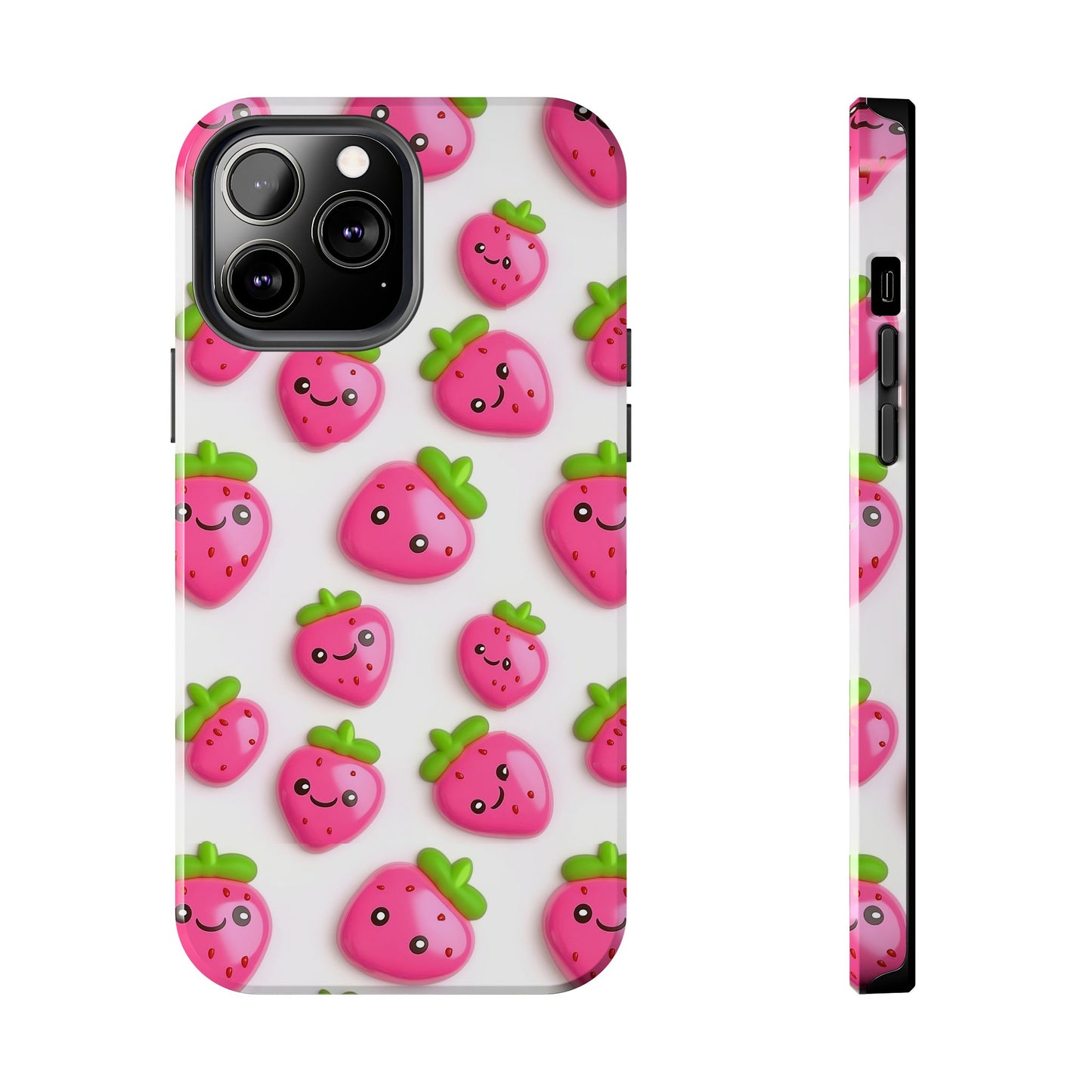Quirky Chic | Smiling Strawberries Tough Phone Case