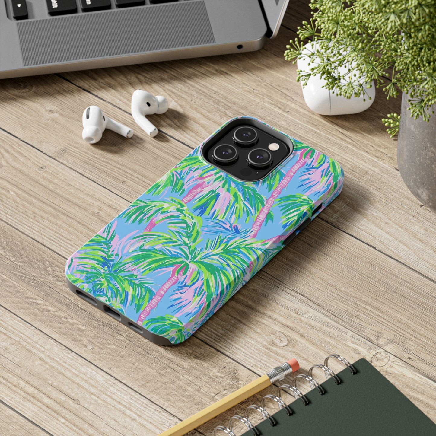Nature Lover | Colorful Painted Palm Trees Phone Case