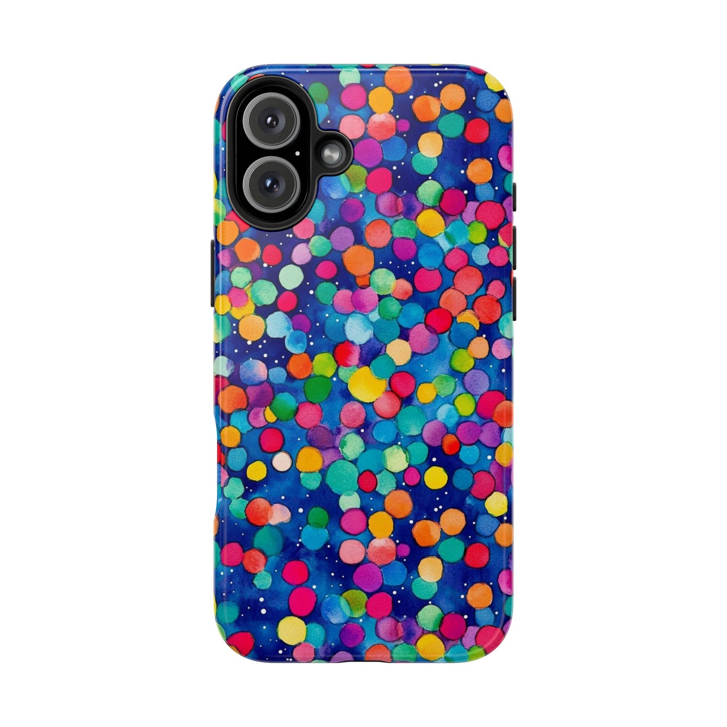 Trendy Spots | Colorful Blues Polka Dots Phone Case