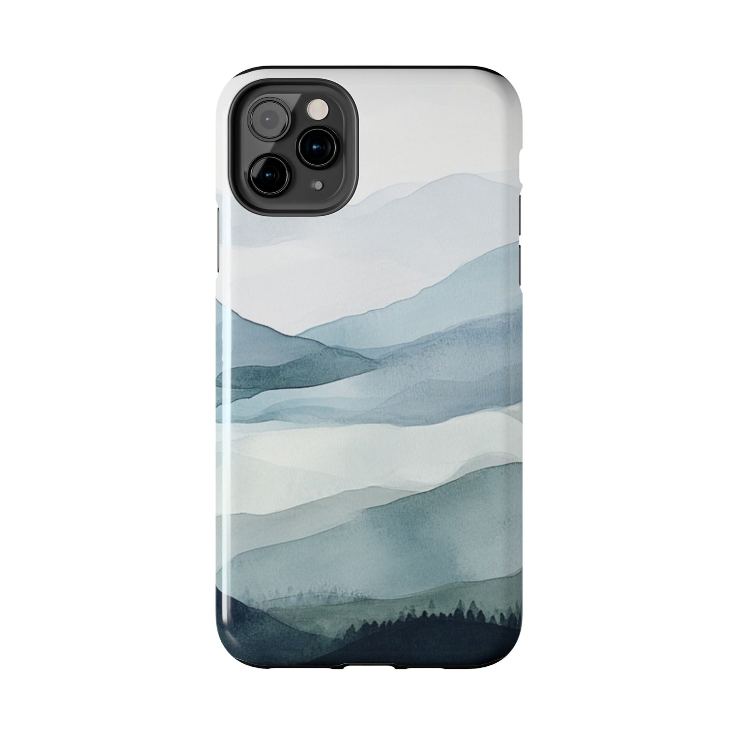 Majestic Mountains | Watercolor Mountain Scene Tough Phone Case
