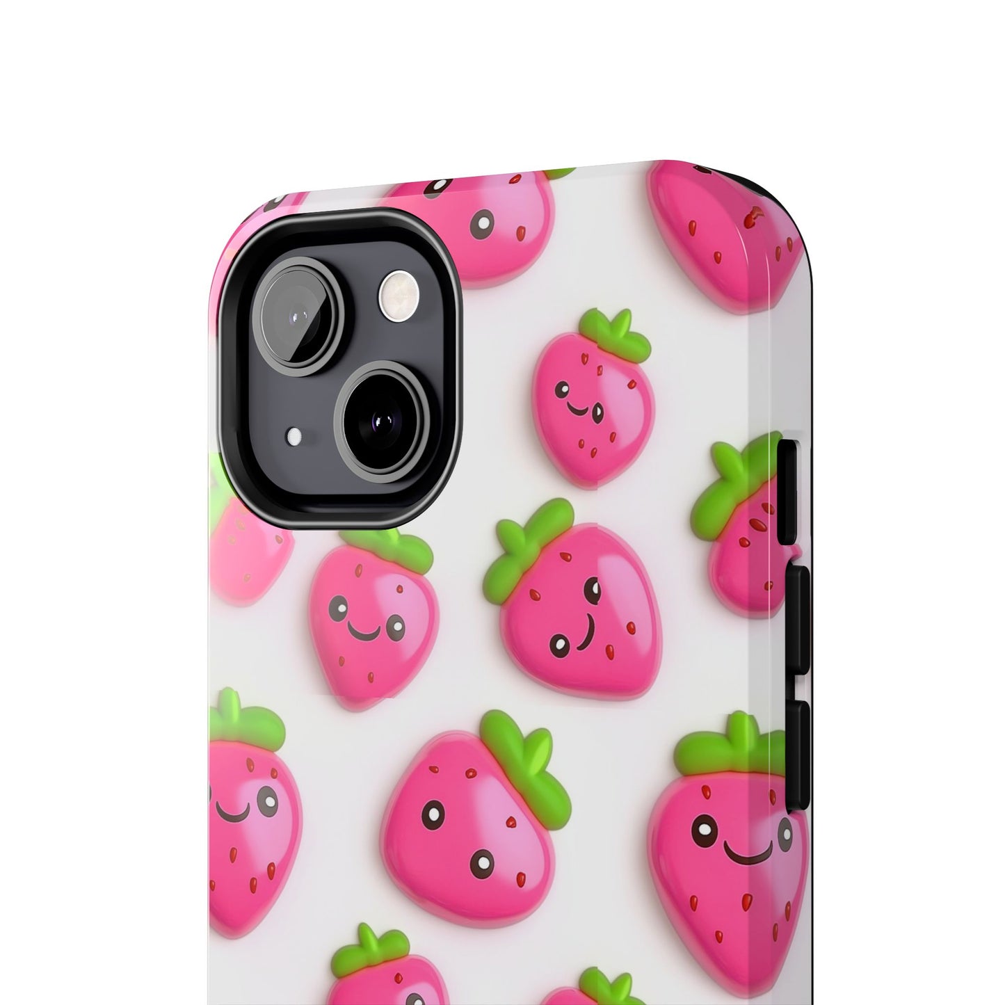 Quirky Chic | Smiling Strawberries Tough Phone Case
