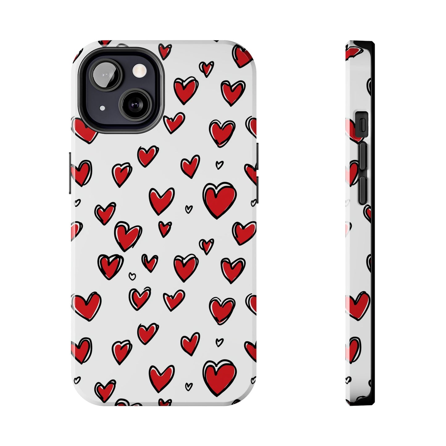 Love is in the Air | Red Hearts Tough Phone Case
