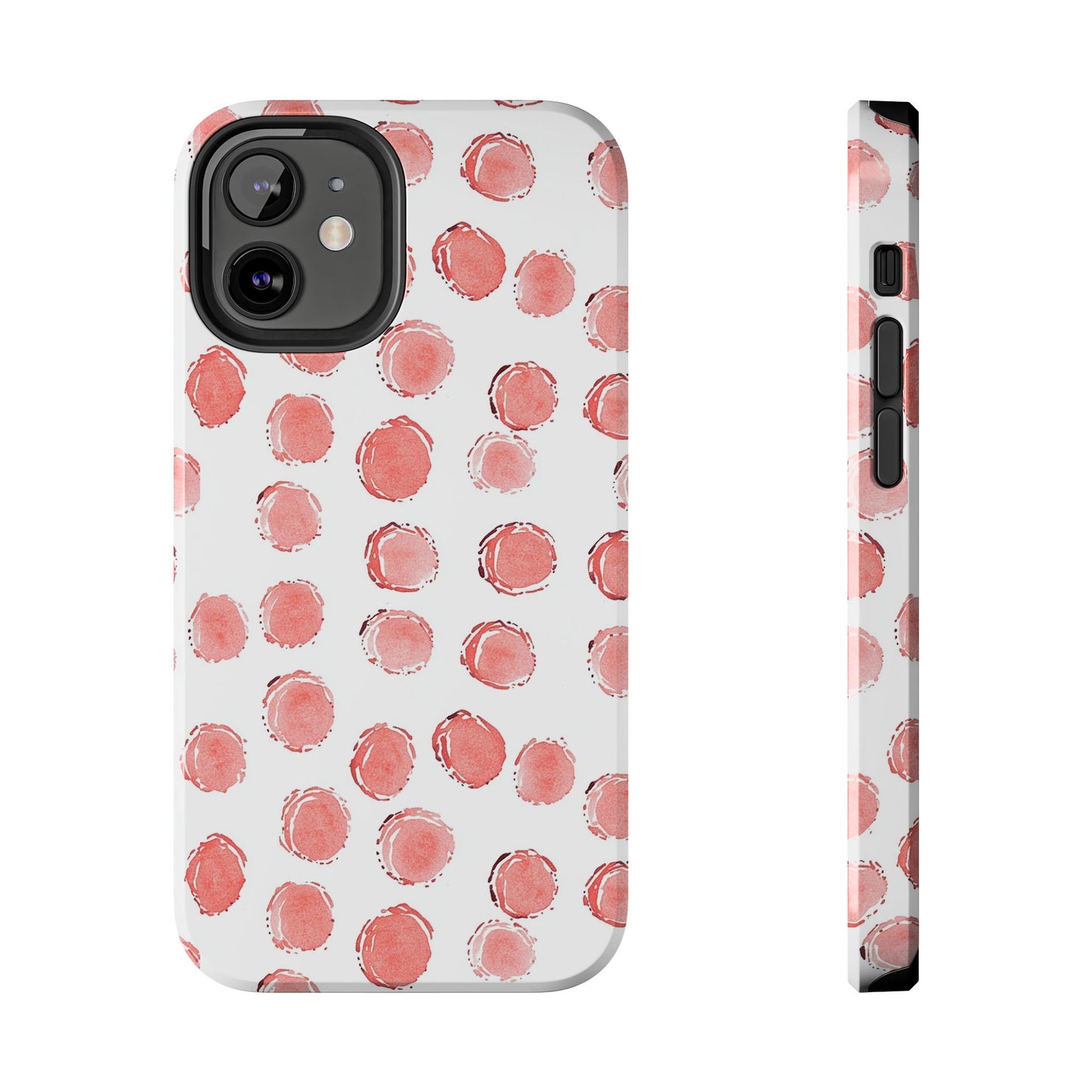 Trendy Spots | Pink Polka Dot Tough Phone Case