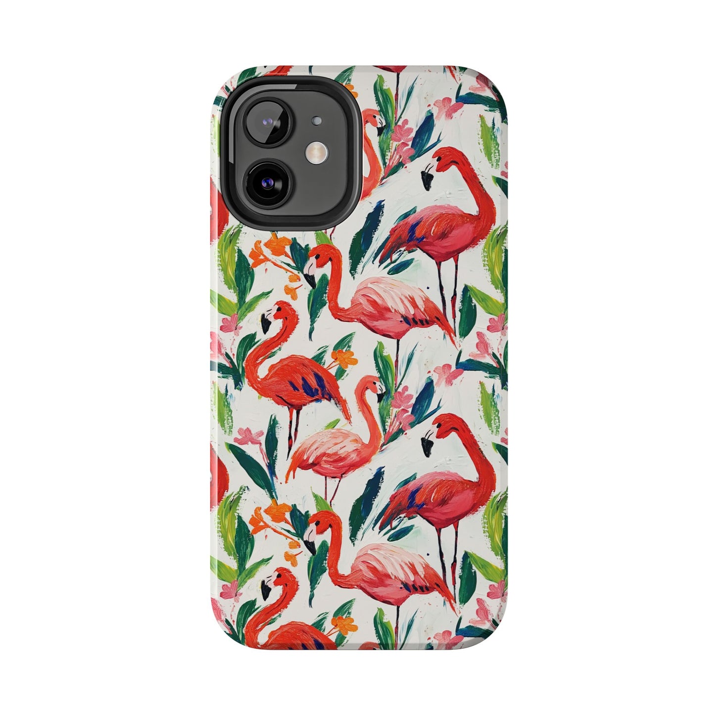 Animal Instinct | Flamingos Tough Phone Case