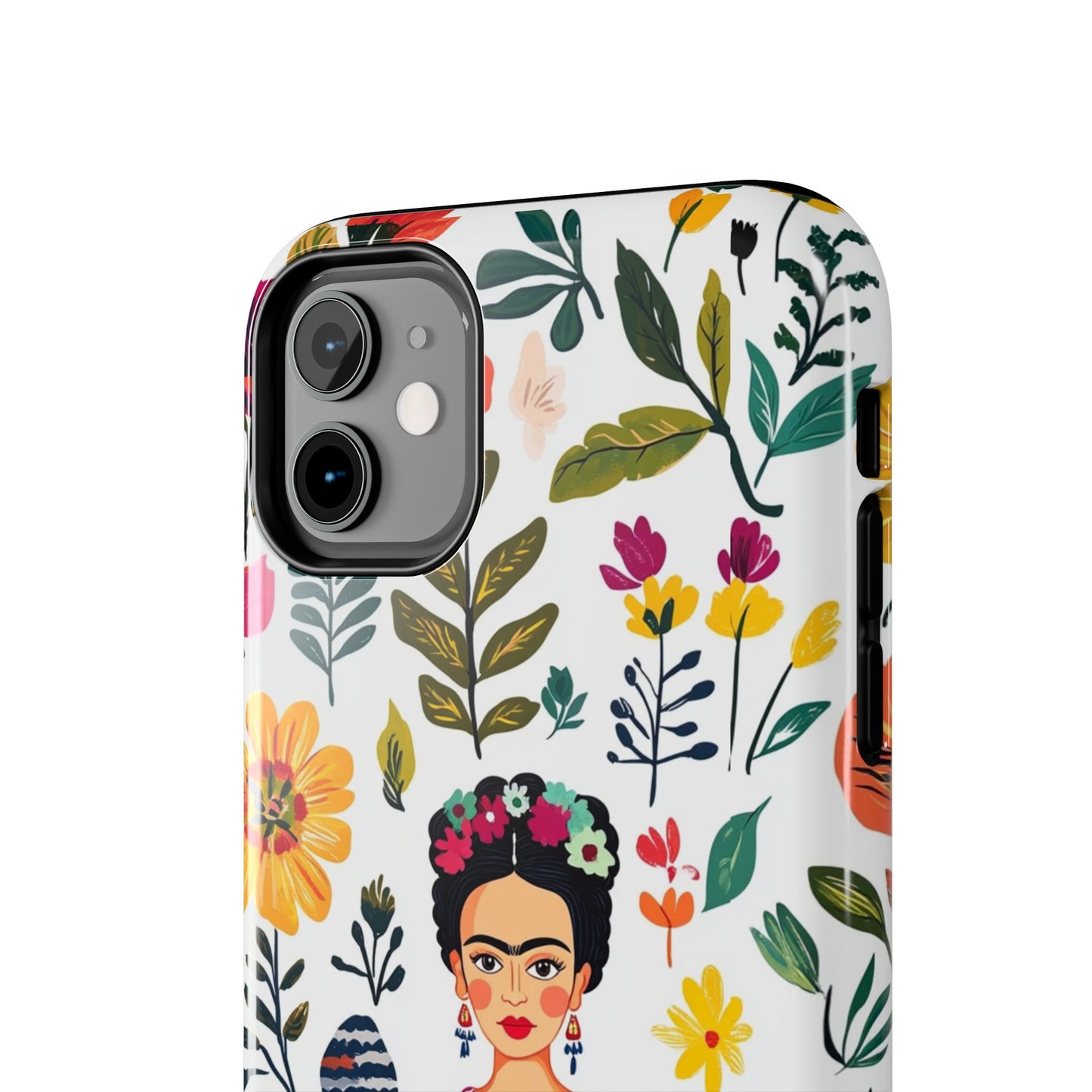 Frida Collection | Frida Kahlo Among Flowers, Colorful Mexican Inspired, Tough Phone Cases, Protective Cell Phone Cover, Hard Shell Phone