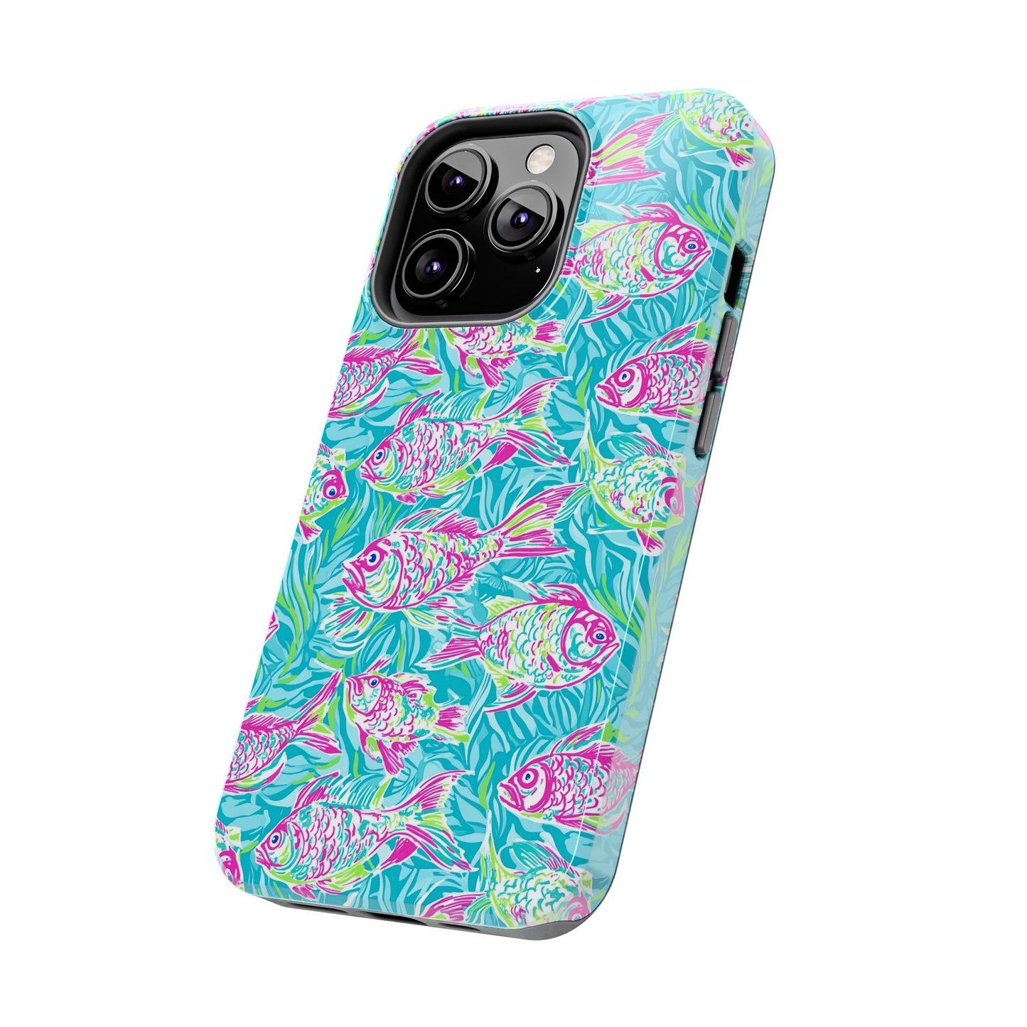 Under the Sea | Colorful Fish Design, Hot Pink Blue Green, Fishing Gifts, Ocean Lover, Marine Life Accessories, Protective Cover