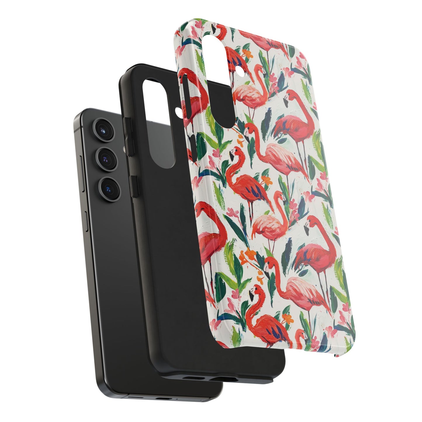 Animal Instinct | Flamingos Tough Phone Case