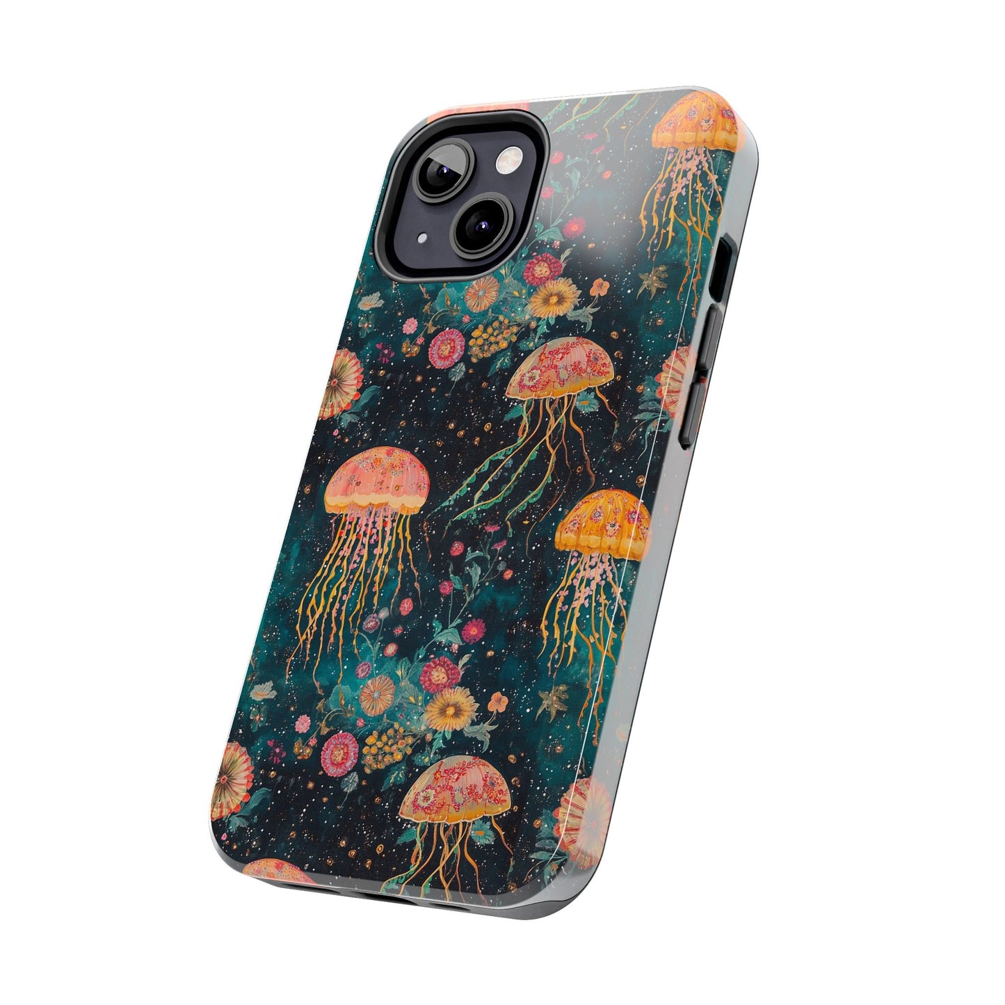 Under the Sea | Jellyfish Phone Cases, Floral Ocean Design, Sea Creature Protective Cover, Unique Tech Accessories, Underwater Theme Gifts, Tough Phone