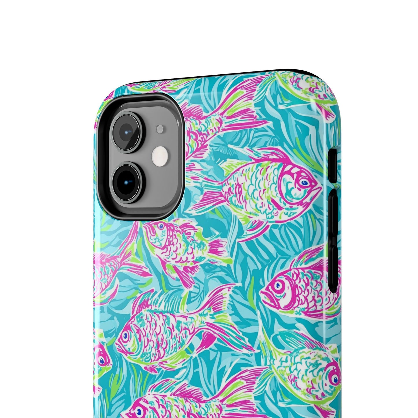 Under the Sea | Colorful Fish Design, Hot Pink Blue Green, Fishing Gifts, Ocean Lover, Marine Life Accessories, Protective Cover