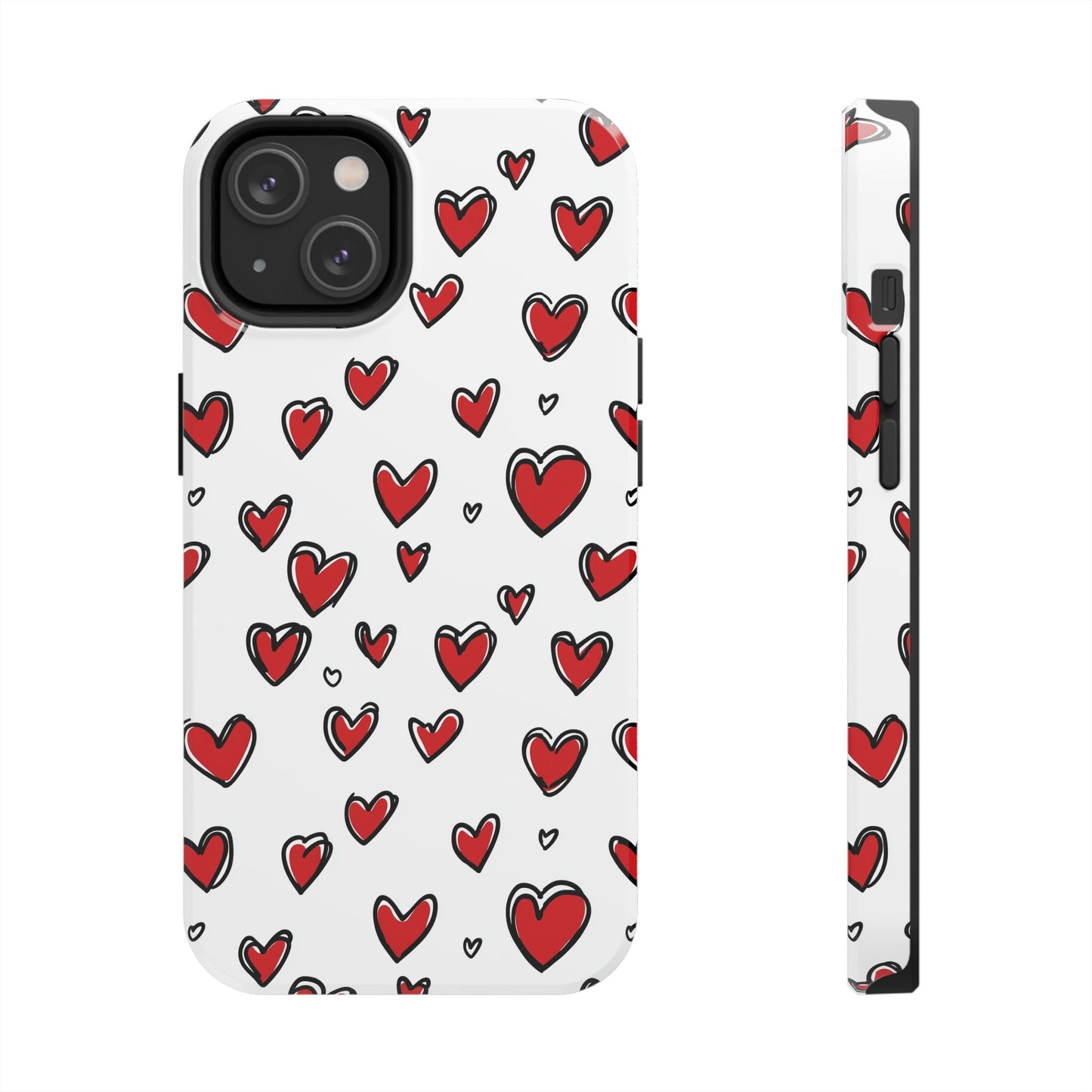 Love is in the Air | Red Hearts Tough Phone Case