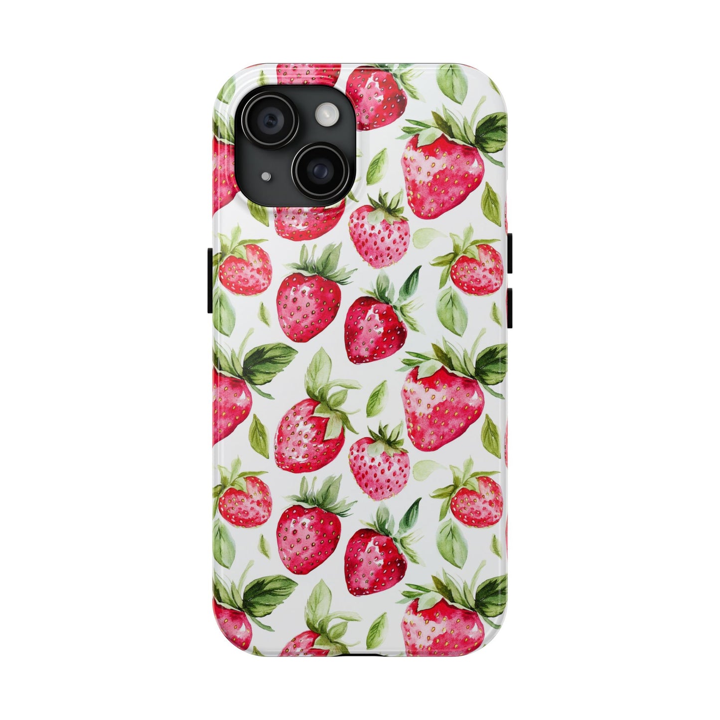 Nature Lover | Strawberry Watercolor Tough Phone Case