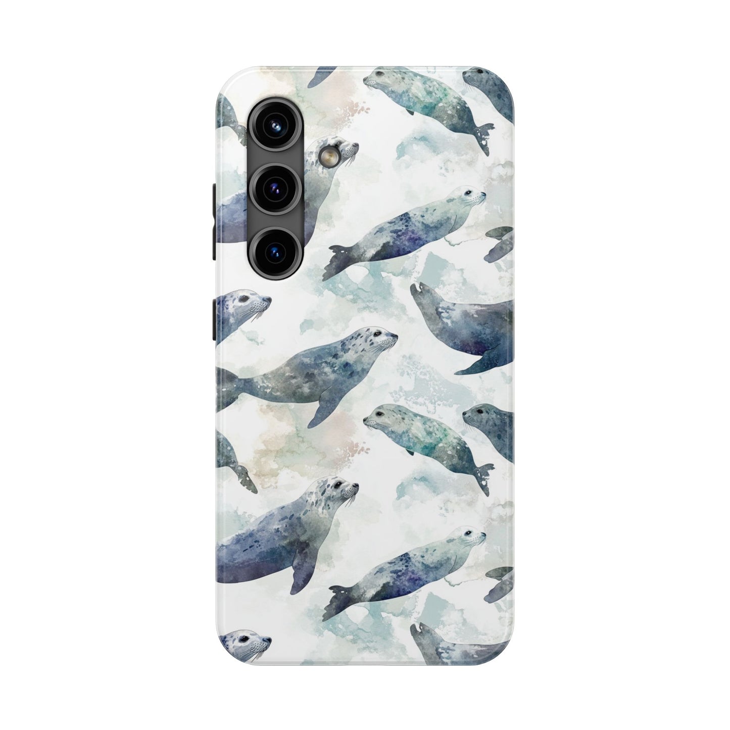 Animal Instinct | Watercolor Leopard Seals