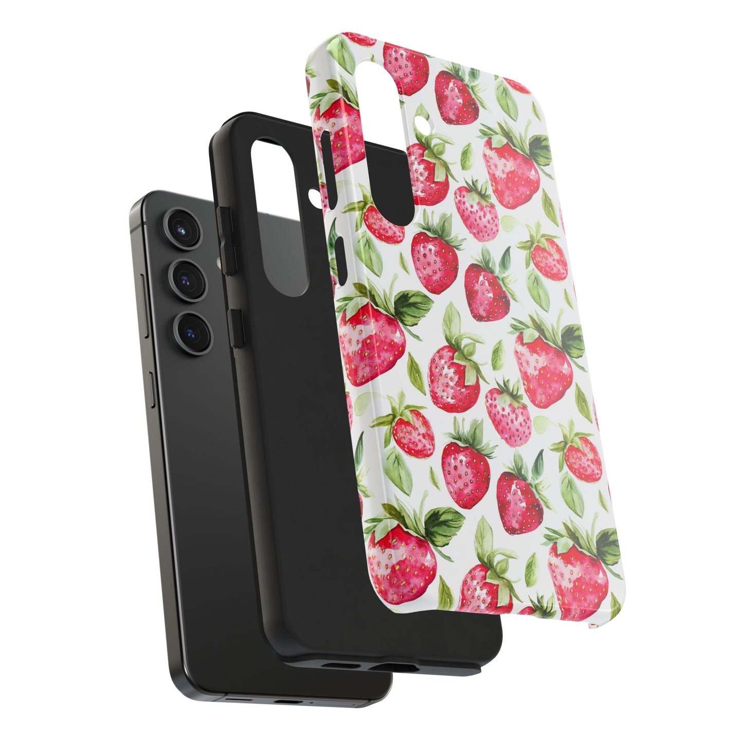 Nature Lover | Strawberry Watercolor Tough Phone Case