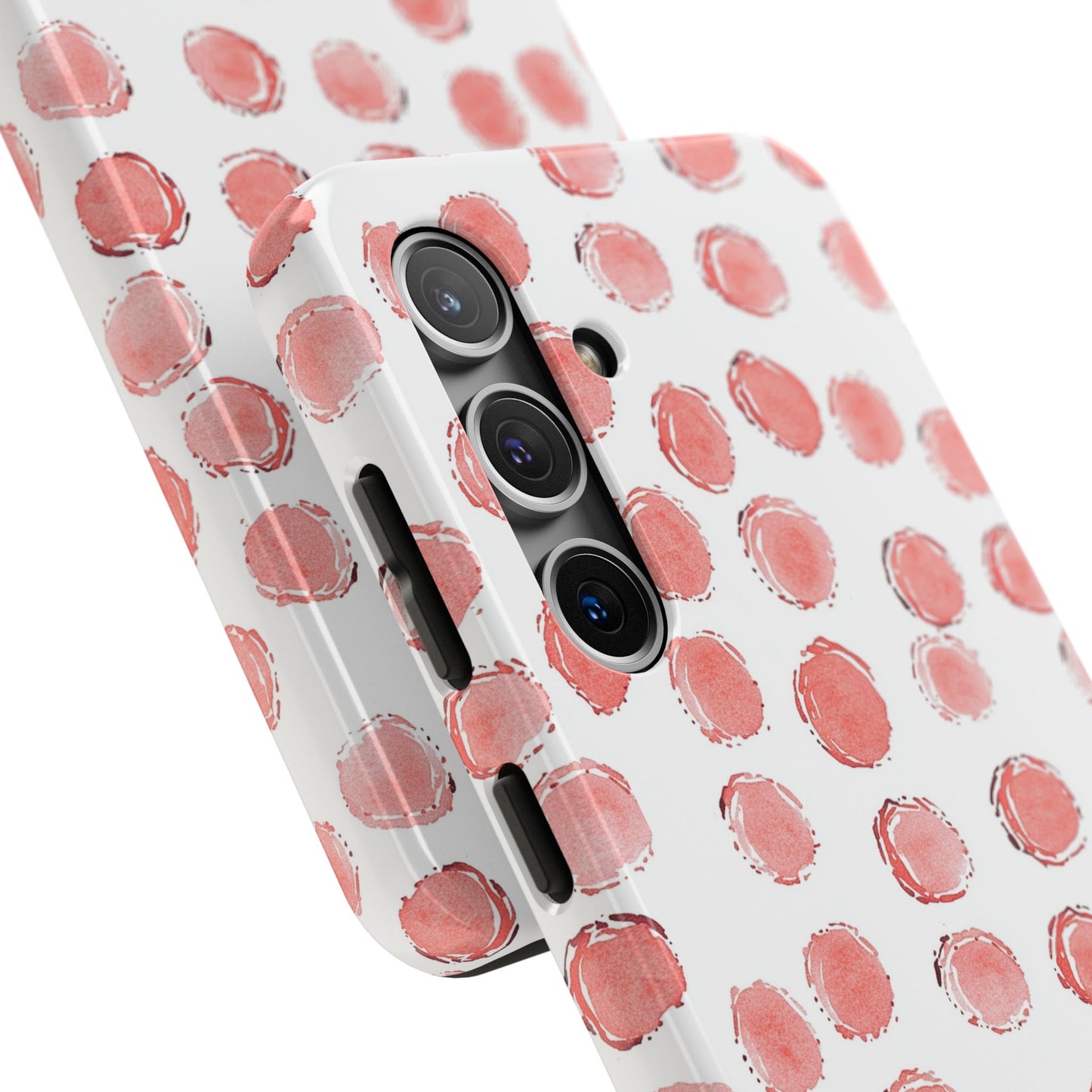 Trendy Spots | Pink Polka Dot Tough Phone Case