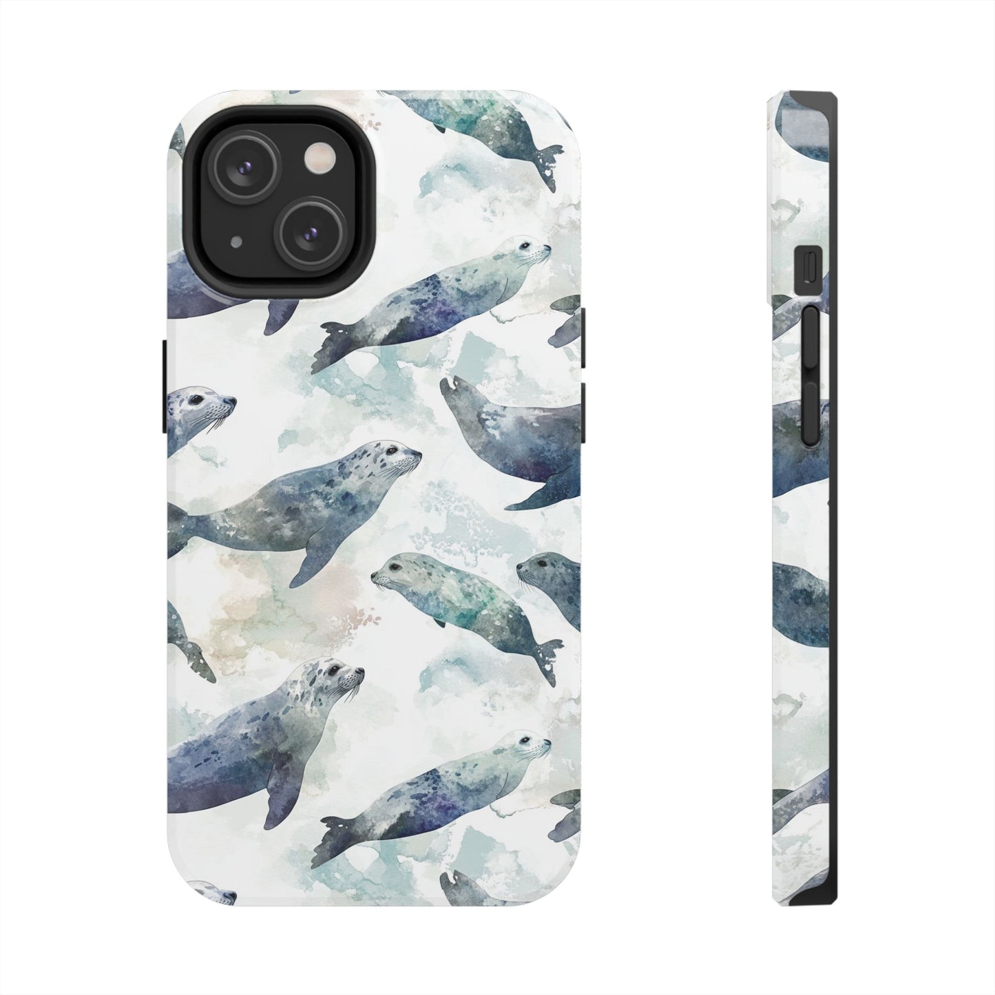 Animal Instinct | Watercolor Leopard Seals