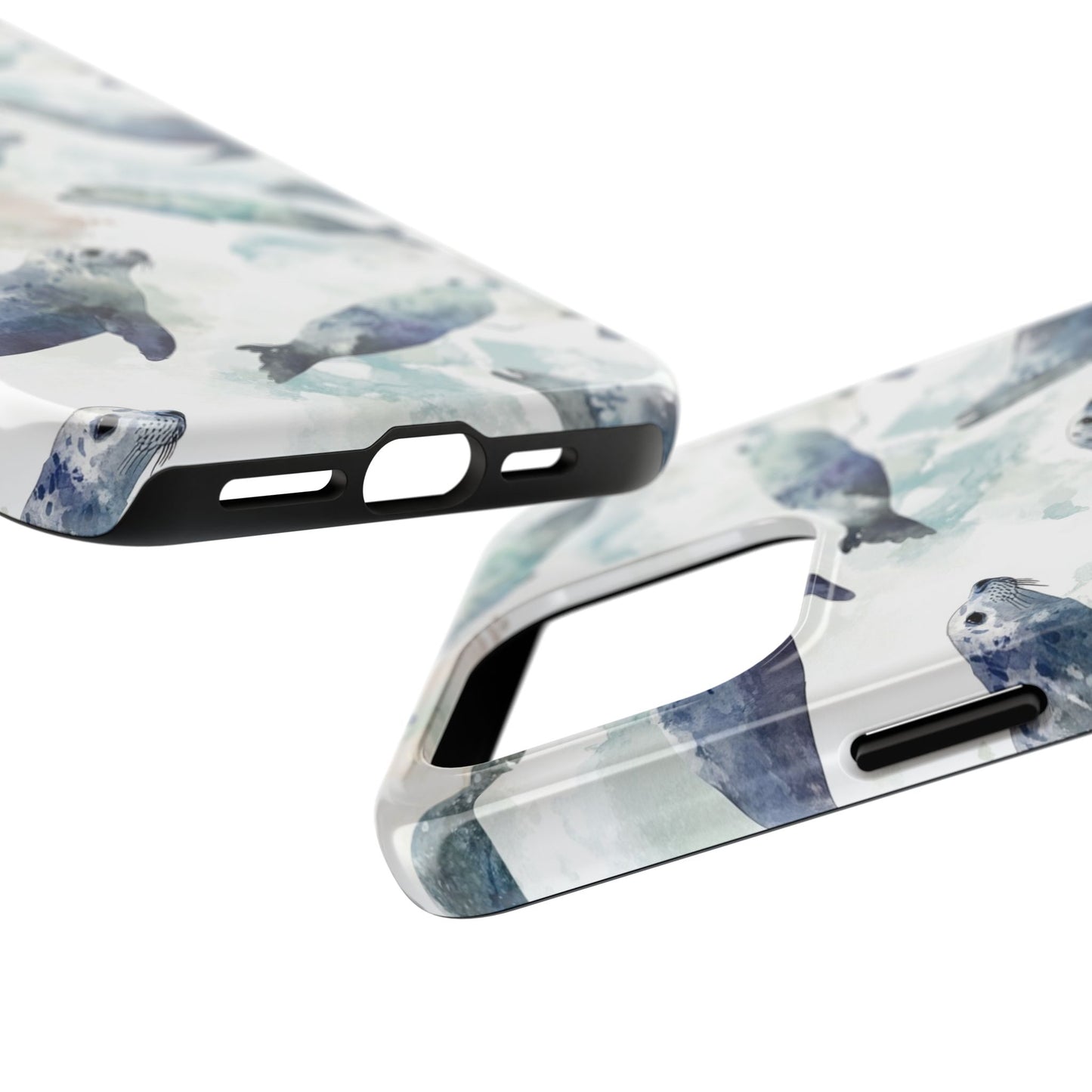 Animal Instinct | Watercolor Leopard Seals