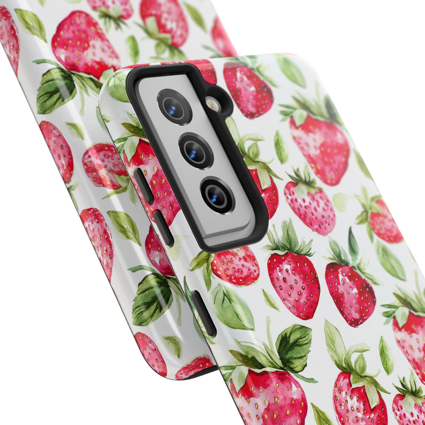 Nature Lover | Strawberry Watercolor Tough Phone Case