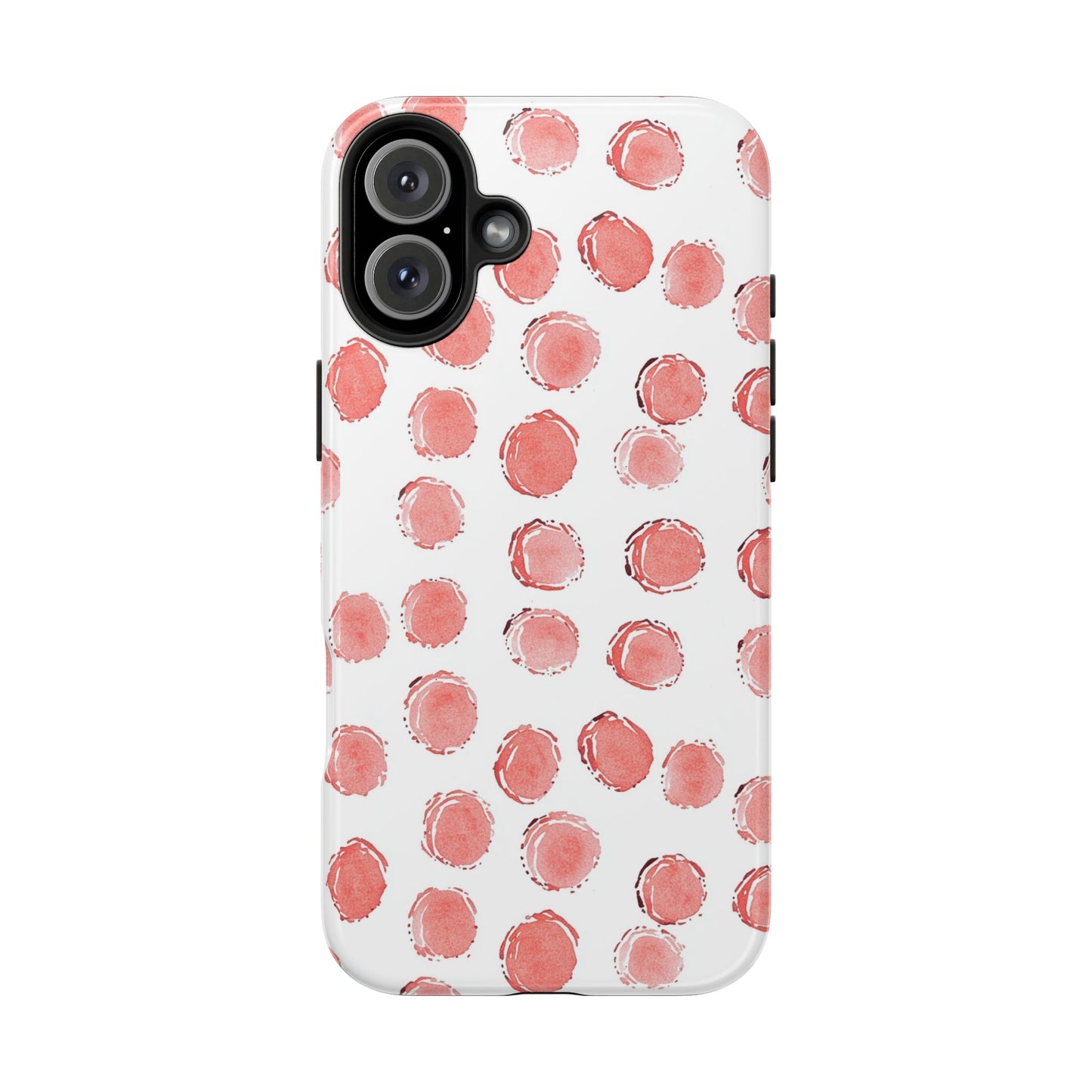 Trendy Spots | Pink Polka Dot Tough Phone Case