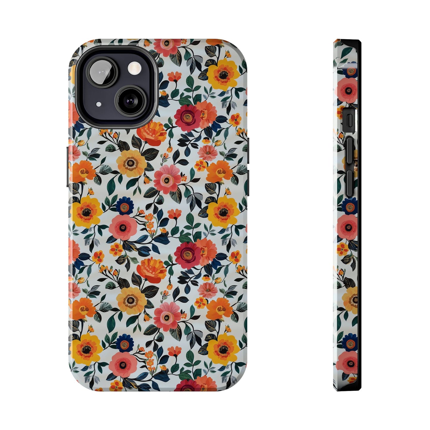 In Bloom | Small Colorful Flowers Tough Phone Cases