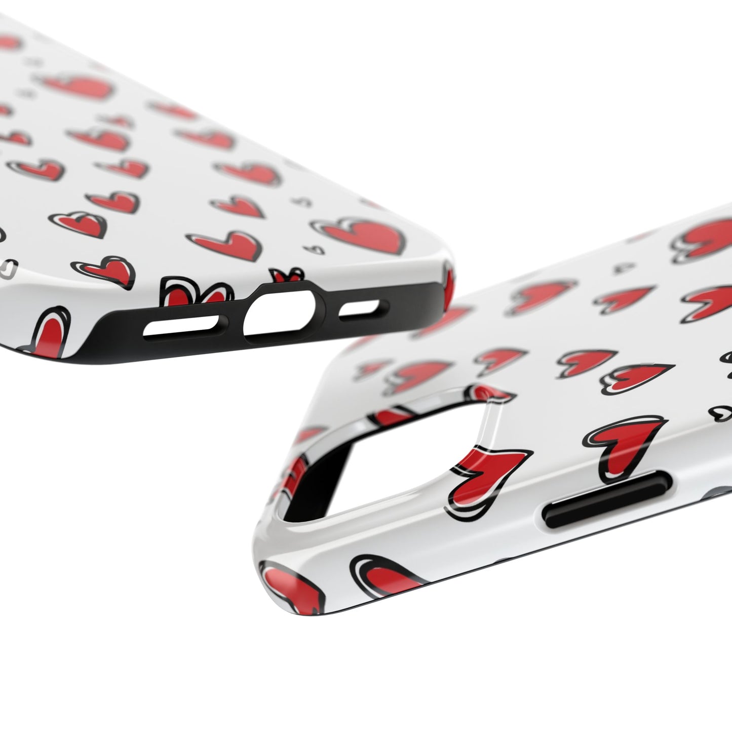 Love is in the Air | Red Hearts Tough Phone Case