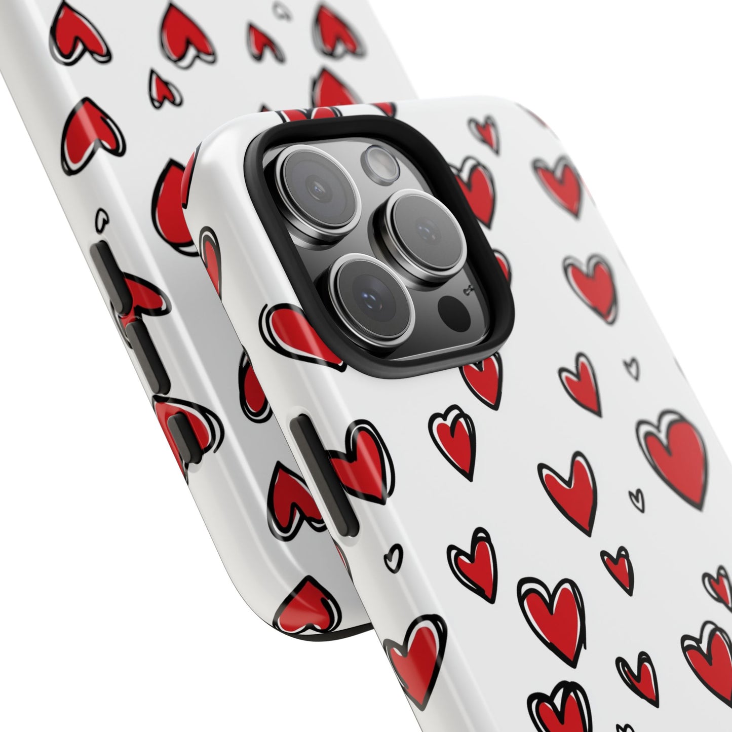 Love is in the Air | Red Hearts Tough Phone Case
