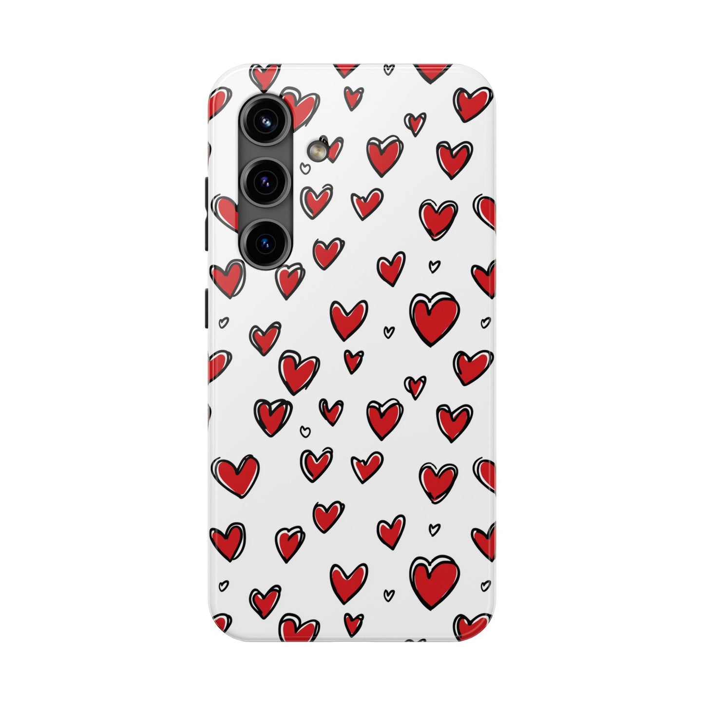 Love is in the Air | Red Hearts Tough Phone Case