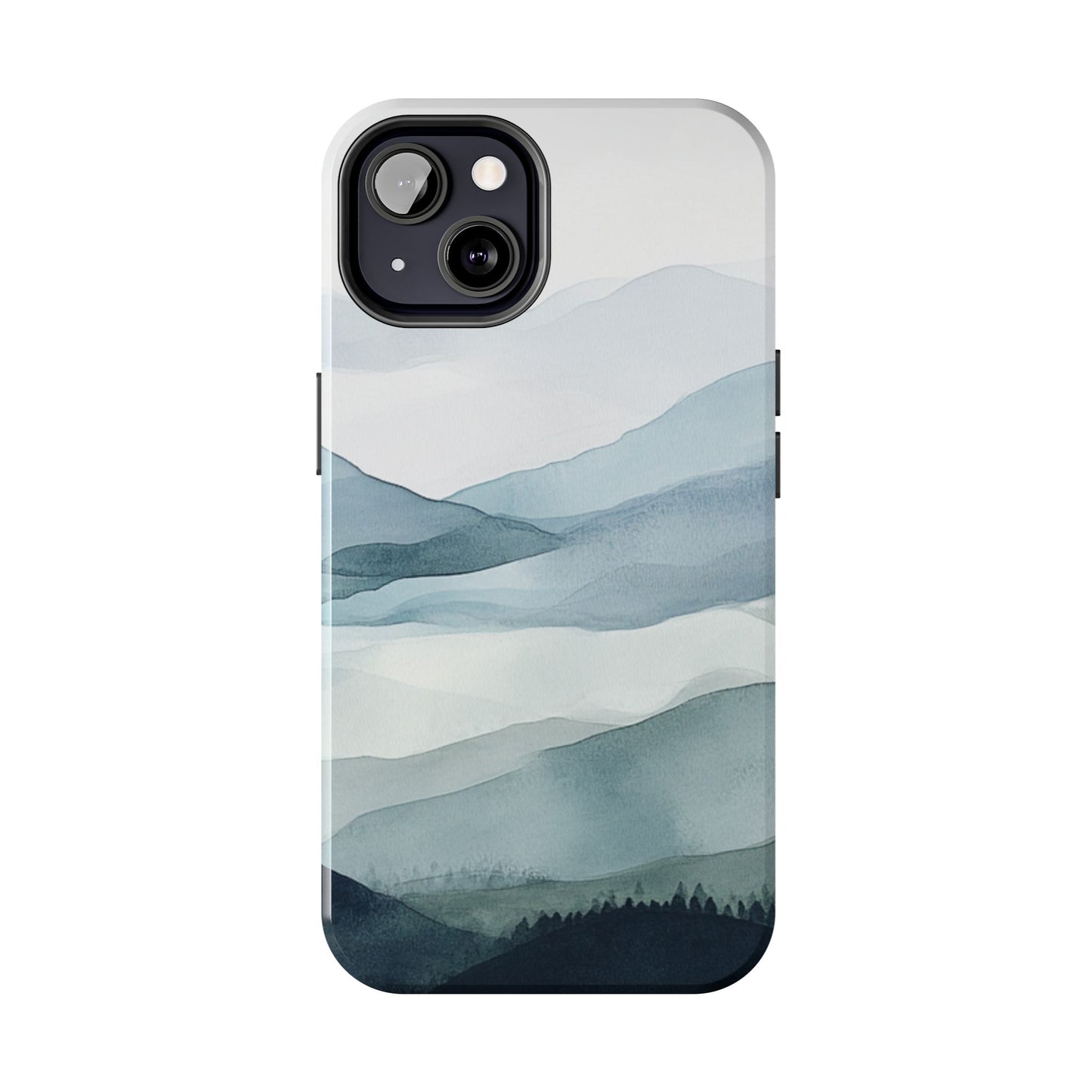 Majestic Mountains | Watercolor Mountain Scene Tough Phone Case