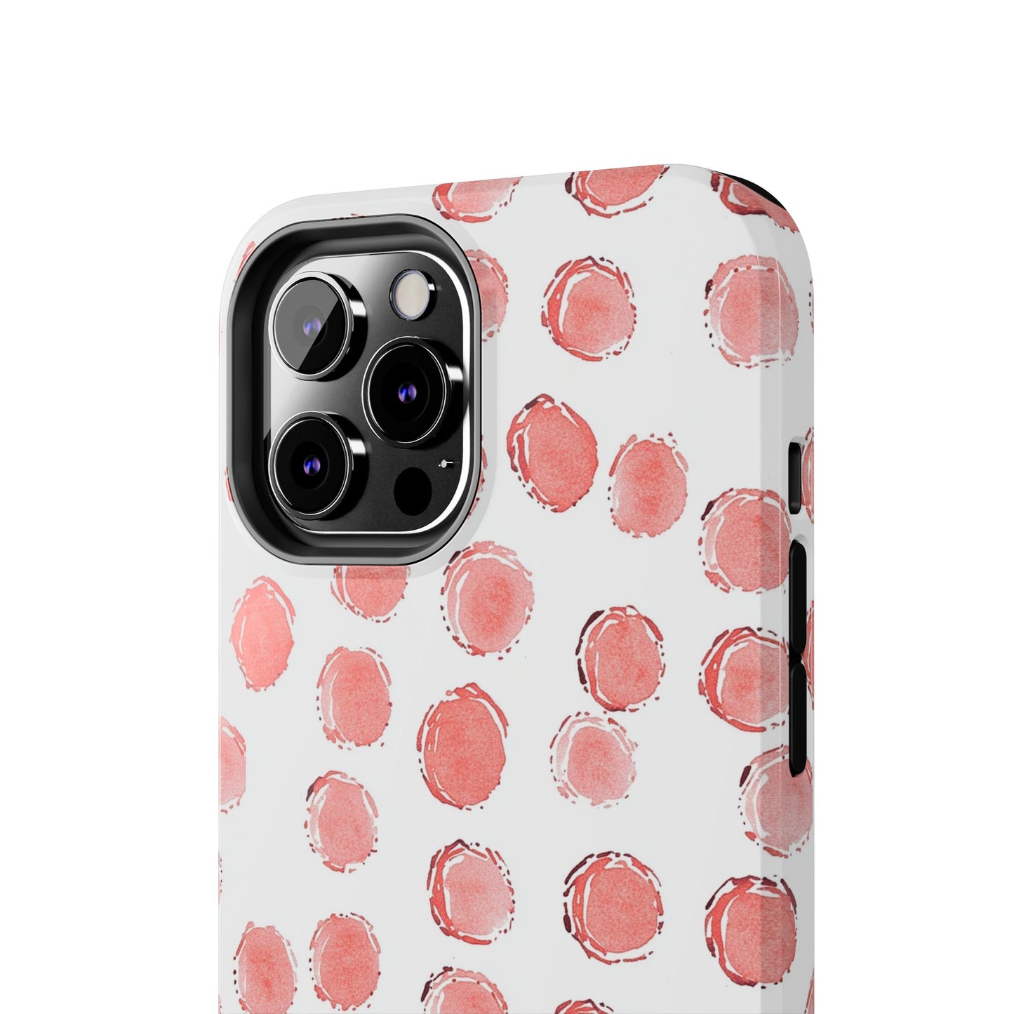 Trendy Spots | Pink Polka Dot Tough Phone Case