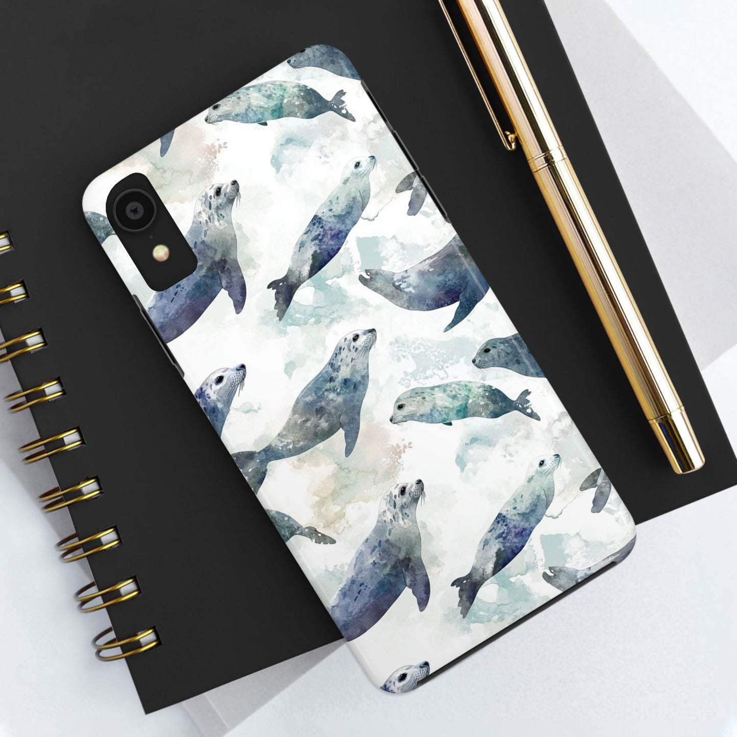 Animal Instinct | Watercolor Leopard Seals