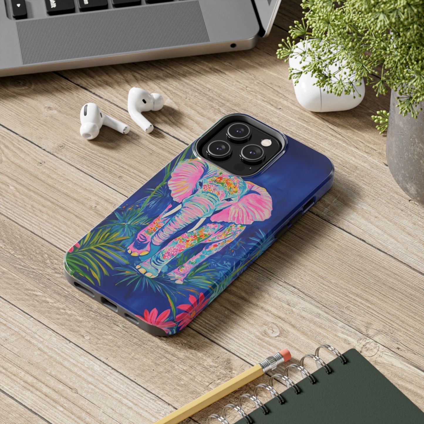 Animal Instinct | Vibrant Elephant Tough Phone Case