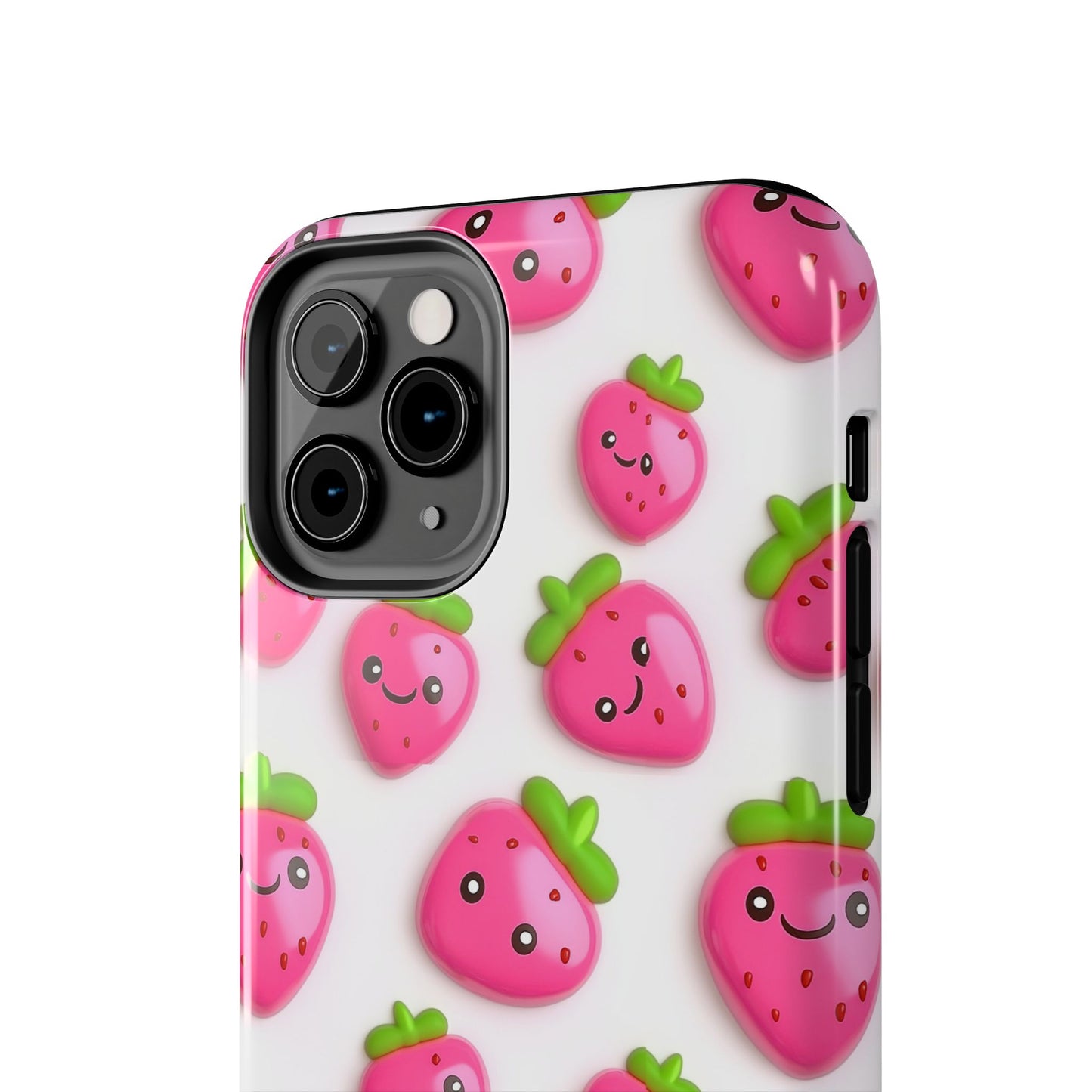 Quirky Chic | Smiling Strawberries Tough Phone Case