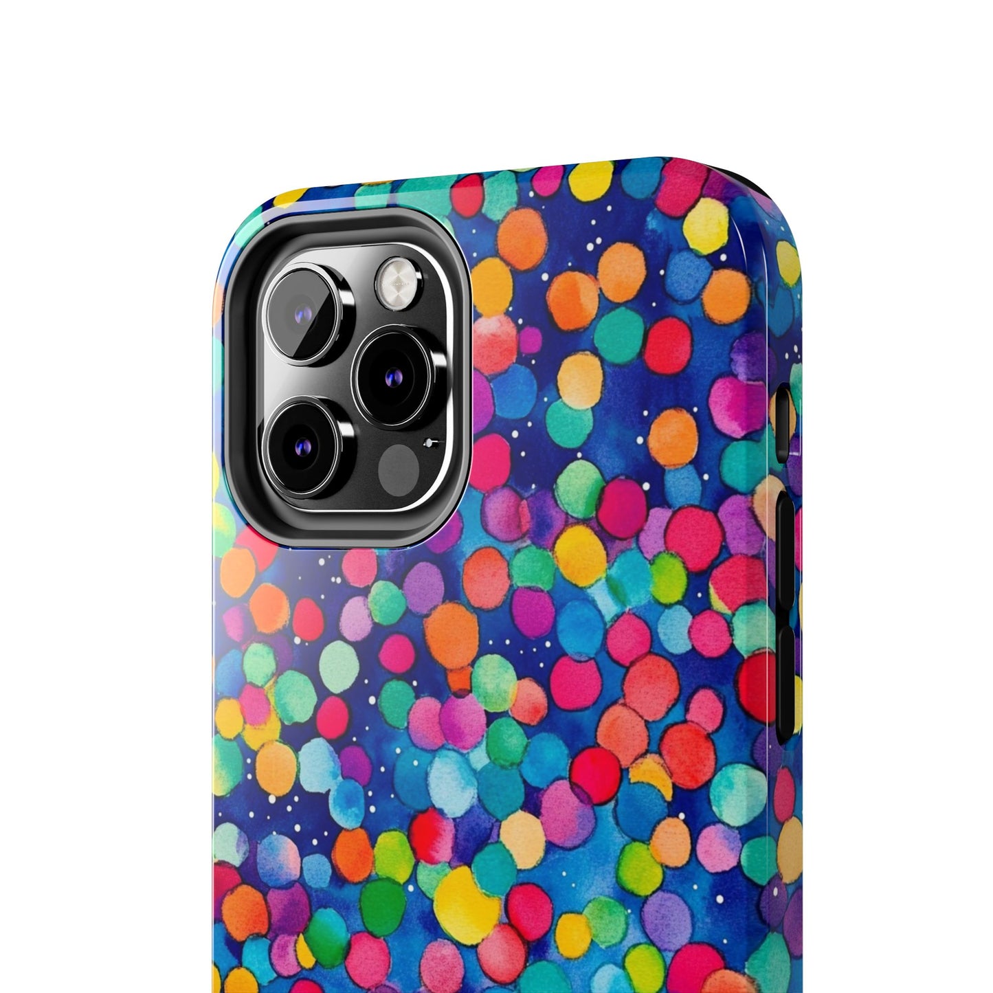 Trendy Spots | Colorful Blues Polka Dots Phone Case
