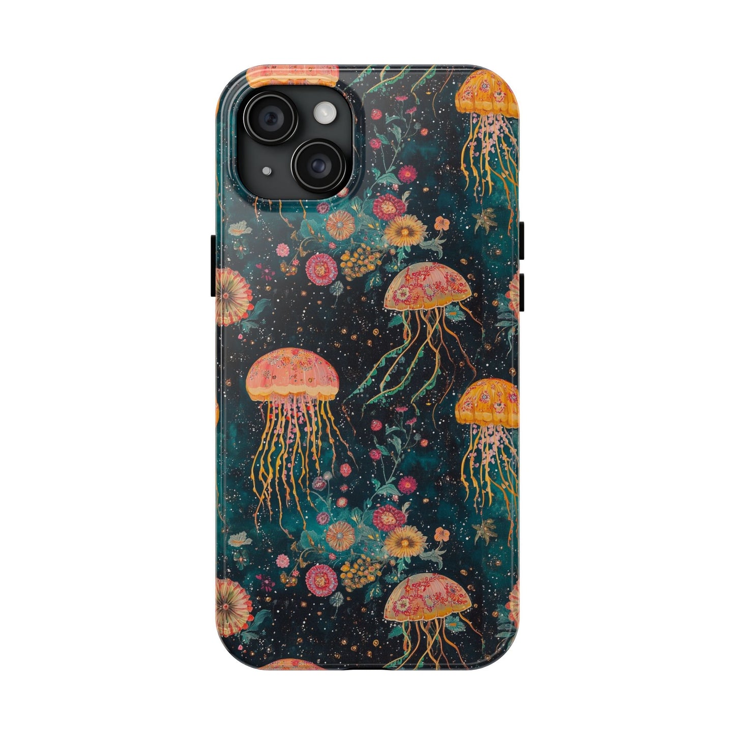 Under the Sea | Jellyfish Phone Cases, Floral Ocean Design, Sea Creature Protective Cover, Unique Tech Accessories, Underwater Theme Gifts, Tough Phone