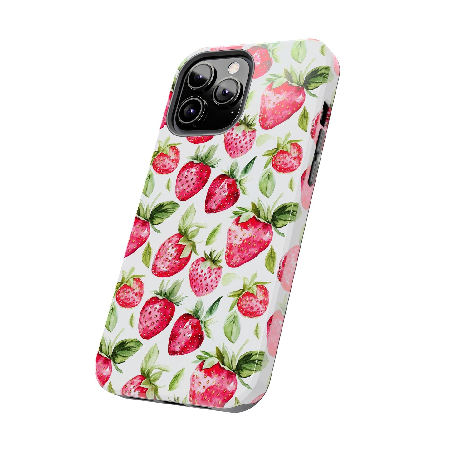 Nature Lover | Strawberry Watercolor Tough Phone Case