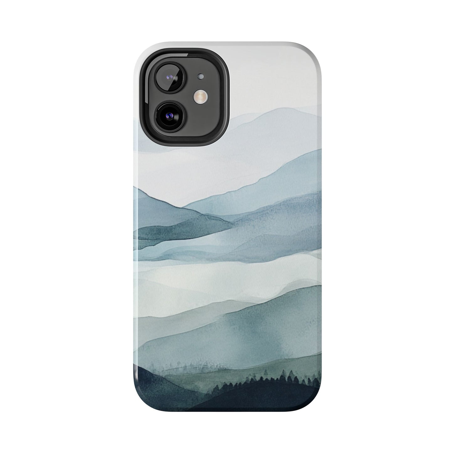 Majestic Mountains | Watercolor Mountain Scene Tough Phone Case