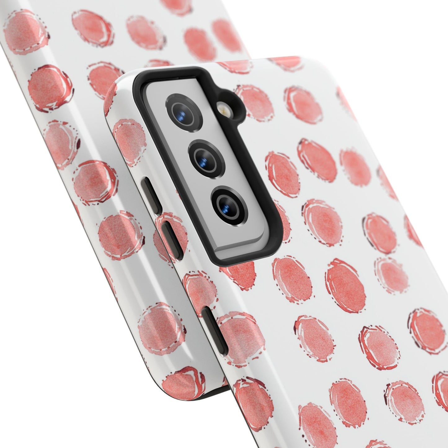Trendy Spots | Pink Polka Dot Tough Phone Case