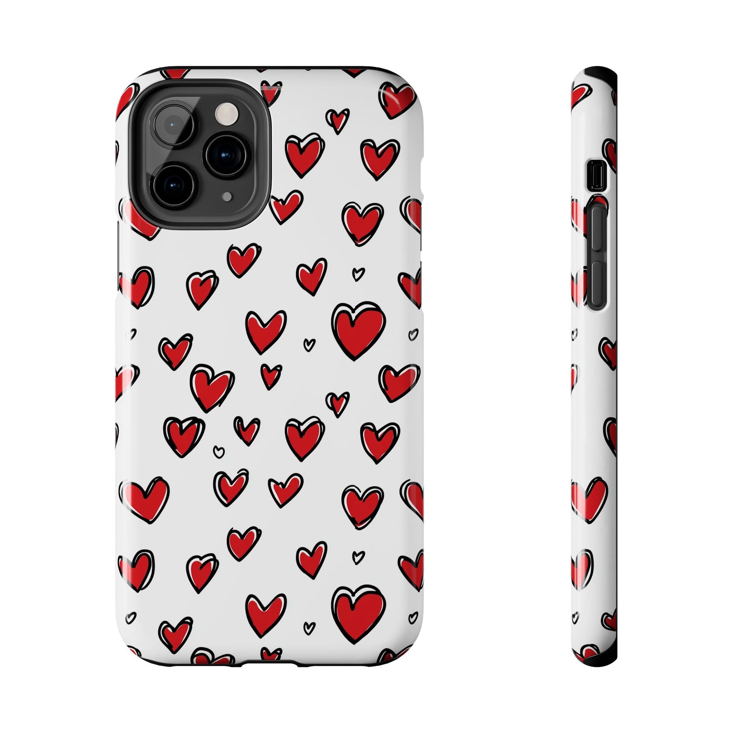 Love is in the Air | Red Hearts Tough Phone Case