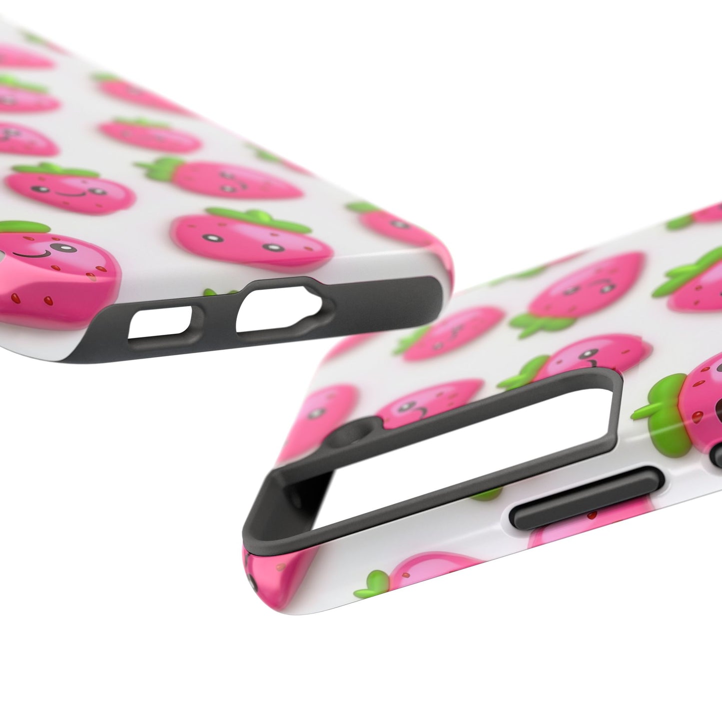 Quirky Chic | Smiling Strawberries Tough Phone Case