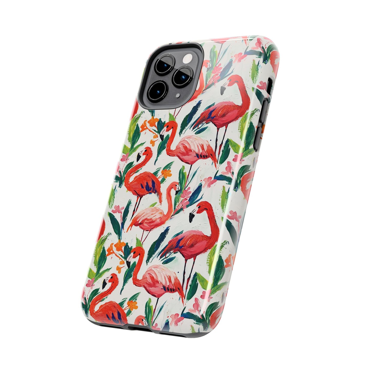 Animal Instinct | Flamingos Tough Phone Case