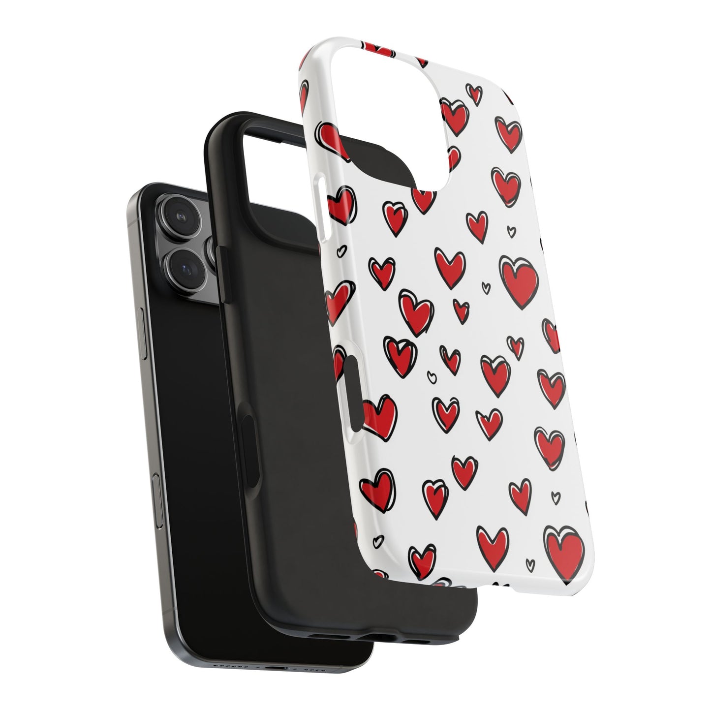 Love is in the Air | Red Hearts Tough Phone Case